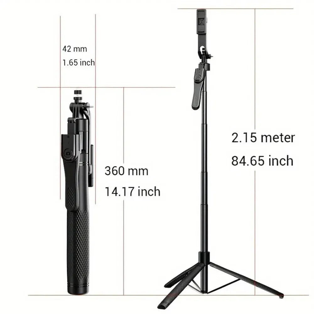 360° Rotating Pan-Tilt Selfie Stick Tripod